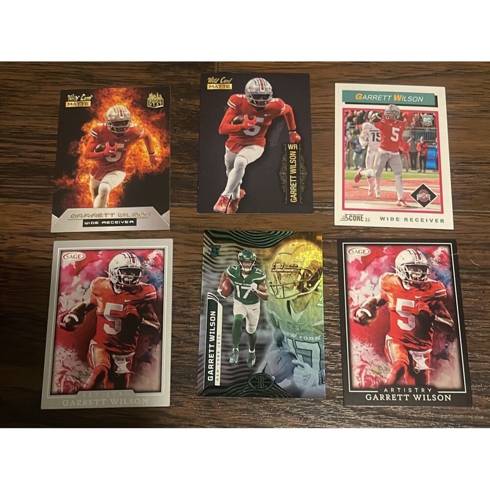 Garrett Wilson 6 rookie card lot   ALWAYS OPEN TO OFFERS!!!